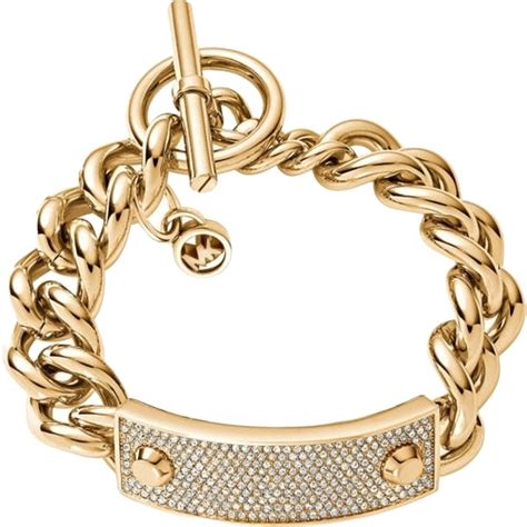 michael kors armband gold herz|michael kors charm bracelet.